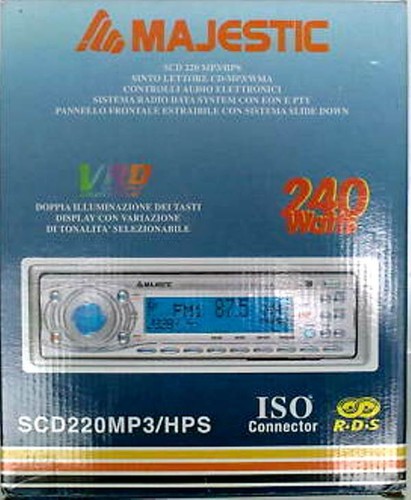 Autoradio majestic scd 220 - autoradio,