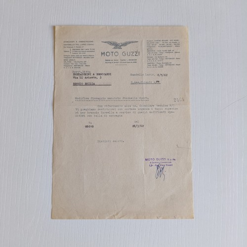 1962 moto guzzi ufficio - guzzi,