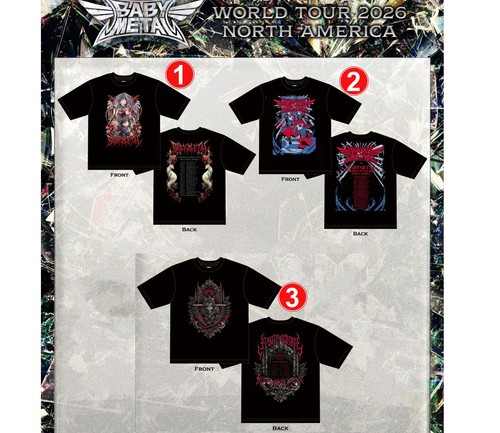 Maglietta babymetal world tour - maglietta,