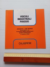 Piaggio ApeCar P2 - Ape TM P602 1983 allestimenti Calabrese depliant originale