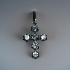 Cross 18kt White Gold And