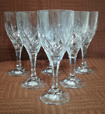 BICCHIERI Portal Crystal Bohémia 24% lead  SET 6 CALICI piombo cristallo vintage