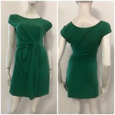 DIANE VON FURSTENBERG Vestito abito verde Tg 2 Seta Silk