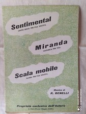 ROBERTO BENELLI "SENTIMENTAL" - "MIRANDA" - "SCALA MOBILE" - 1959 - ED. BENELLI
