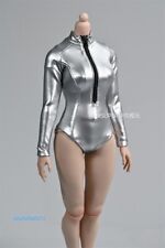 Body tuta argento 1/6 vestiti per 12" donna PH TBL JO action figure body