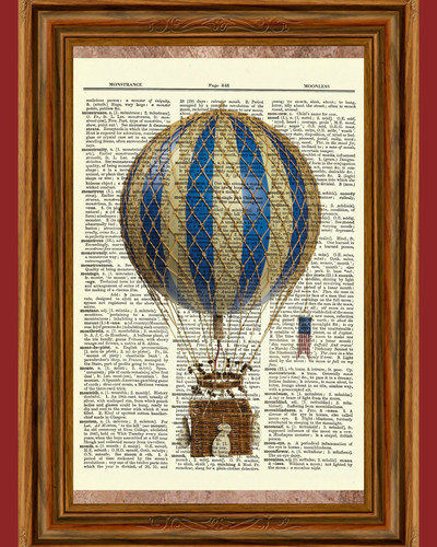Dizionario mongolfiera retrò