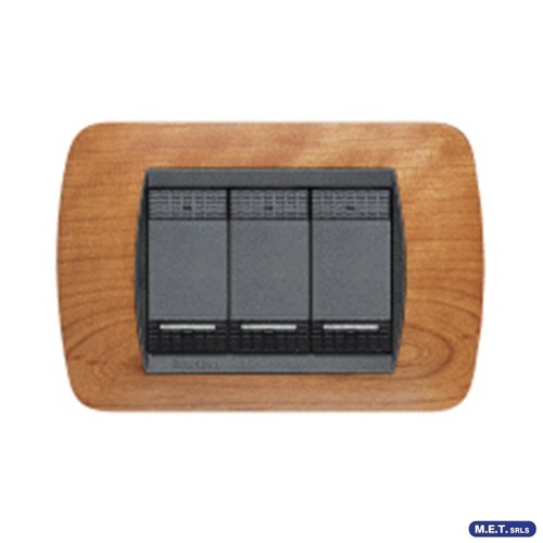 Placca posti legno ciliegio - 3,