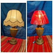 Lampada Da Tavolo Antico Lume A Petrolio Bronzo '800 Stile Classico Antiquariato