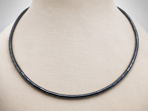 Collana uomo ematite naturale - ematite,