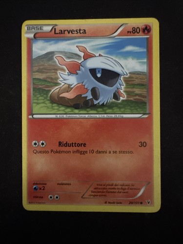 Carta pokemon larvesta 101 - carta, 20/101