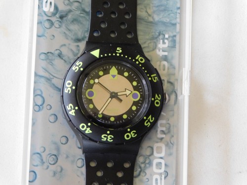 Swatch watch scuba - 200, black