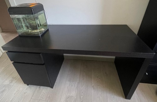 Scrivania ikea nera - scrivania,
