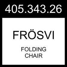 Sedia pieghevole IKEA FROSVI FRÖSVI marrone 405.343.26