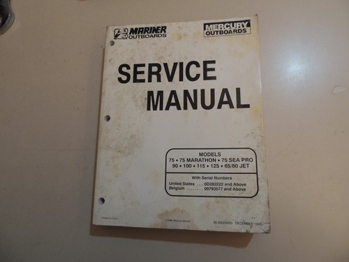 Manuale officina mariner - officina,