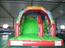 Scivolo Clown Giostra Gonfiabile Gioco In Pvc 7x4,5x6 Professionale Certificato