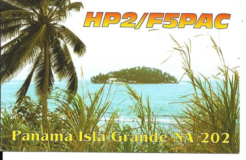 Scheda radio qsl 1999 - qsl, panama