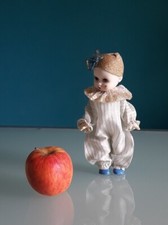 "CECCON" Bambola vintage Clown "Zuccherino", anni 80, altezza 20 cm.