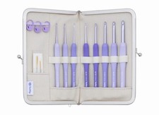 MAGLIERIA Tulipano ETIMO Murasaki Set all'uncinetto con impugnatura...