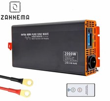 INVERTER POTENZA 2000W 4000Wp ONDA SINUSOIDALE PURA PER BATTERIA 12-24-36-48V