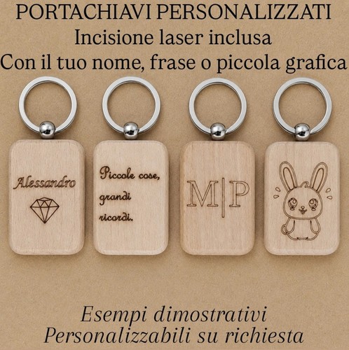 Portachiavi legno - portachiavi, in