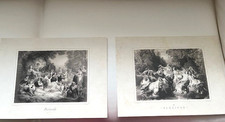 Coppia di stampe francesi 1800