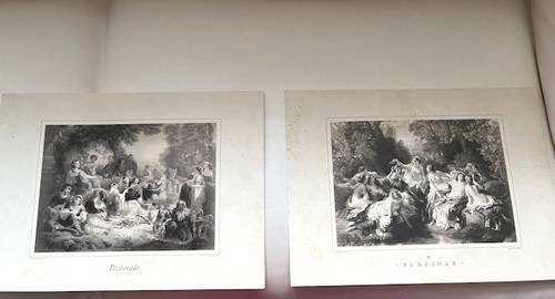 Coppia stampe francesi 1800 - francesi,