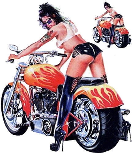 Set adesivi motorrad pin up - adesivi,