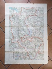 SONDRIO E PROVINCIA VECCHIA CARTINA GRANDE FORMATO 100 x 70 LIBRERIA BISSONI