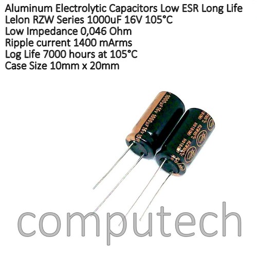 Pezzo 1000uf 16v 105 c - pezzo, 105°c