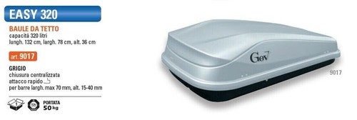 Box baule tetto portapacchi - da,