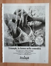 TRIUMPH INTERNATIONAL INTIMO FEMMINILE PUBBLICITÀ ADVERTISING 1967 CM. 33 X 25