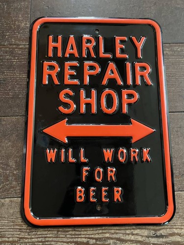Insegna smaltata harley - smaltata,