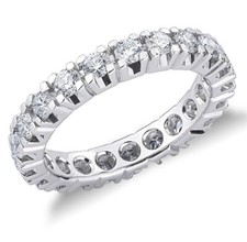 Anello Eternity in Oro Bianco