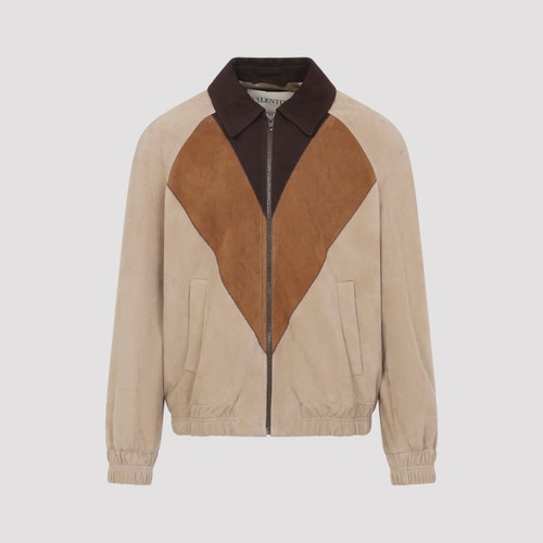 Valentino brown leather jacket - valentino,
