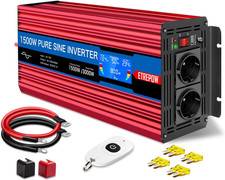 1500/3000W Inverter 12V 220V Onda Sinusoidale Pura Trasformatore Con 2 Prese EU 