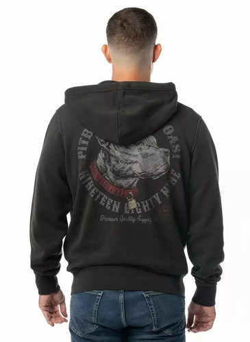 Felpa con cappuccio zip - felpa,