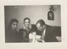 B3 -  Foto Photo Fotografia Anni 50 - Trio con neonato