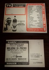 Cartolina FESTIVALBAR 1981 per
