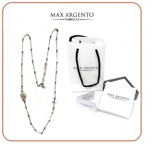 Collana rosario argento 925 - in,