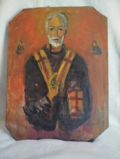 icona su legno s nicola dipinta