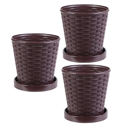 Set fioriere in resina - fioriere,