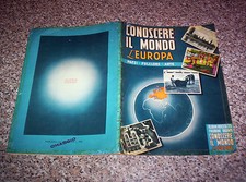 ALBUM CONOSCERE IL MONDO ED.DELL'ARTE 1958 CON 79 FIG. BUONO TIPO PANINI LAMPO