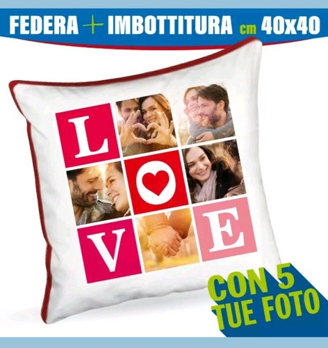 Cuscino quadrato retro - cuscino, rosso