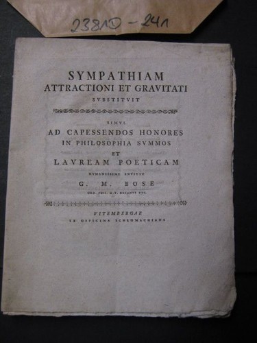 Sympathiam attractioni - sympathiam, et