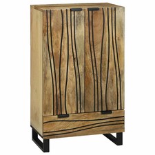 Highboard con cassetto legno massello di mango Arredo Mobile con Cassetti vidaXL