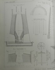 ALBUM DU COURS DE MÉTALLURGIE - S. JORDAN - 1874 - ATLAS DE 140 PLANCHES