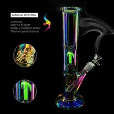 Bong in vetro colorato 10''