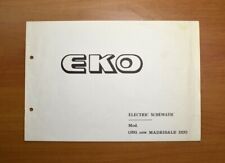 EKO New Madrigale Duo Original service manual Schematic diagram Schema elettrico