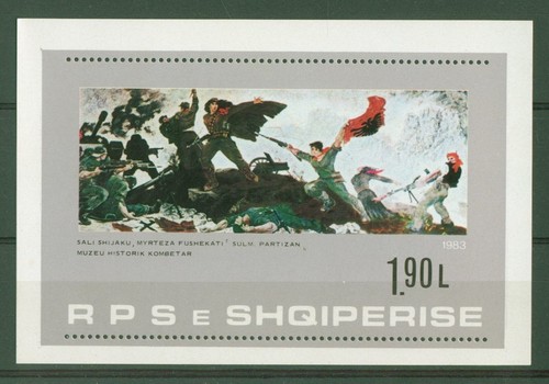 Albania 1983 tematica quadri - albania,