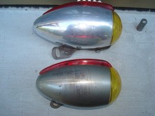 Fanali "A Siluro " Lince, biciclette epoca (due pezzi)